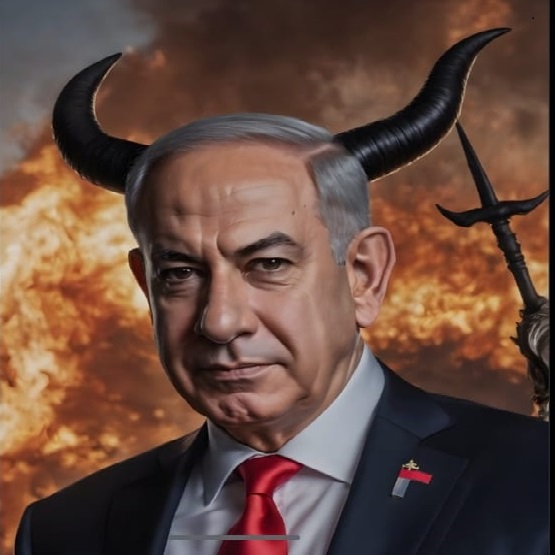 Netanyahu como representante del mal